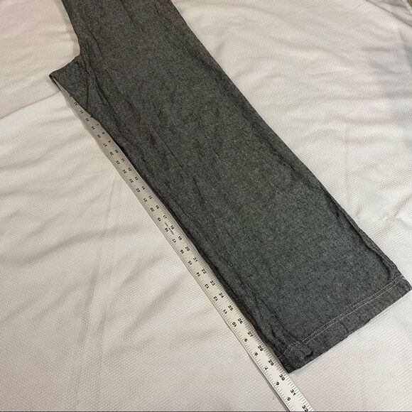 Maurices Dark Heather Gray Linen Wide Leg Pants - Picture 7 of 8